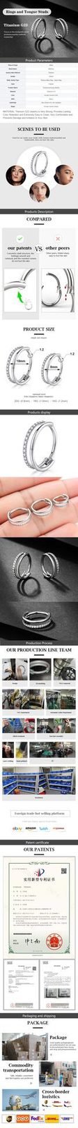 Hollow Diamond Setting Hoop